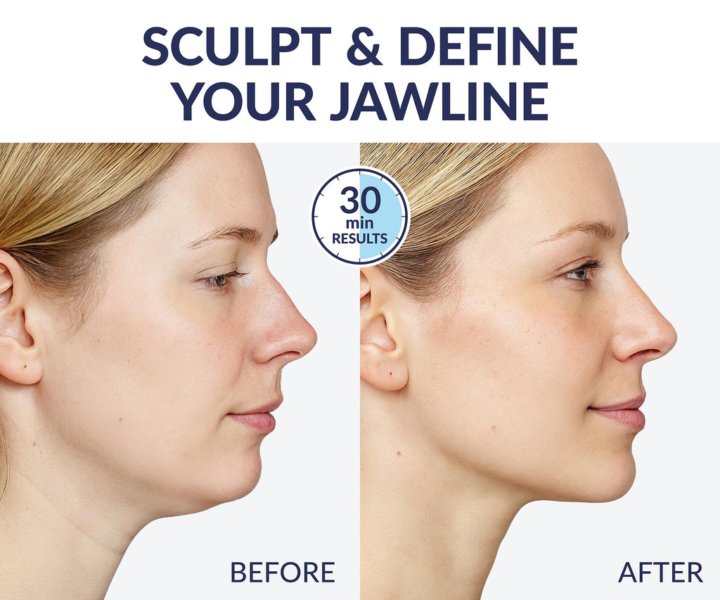 Stylia V Line Lifting Collagen Mask - Lift, Firm & Contour Jawline - Tightening Double Chin Strap with Hyaluronic Acid & Aloe - Neck Tightening and Lifting Mask - Jawline Shaper Face Lift Tape (10PC)