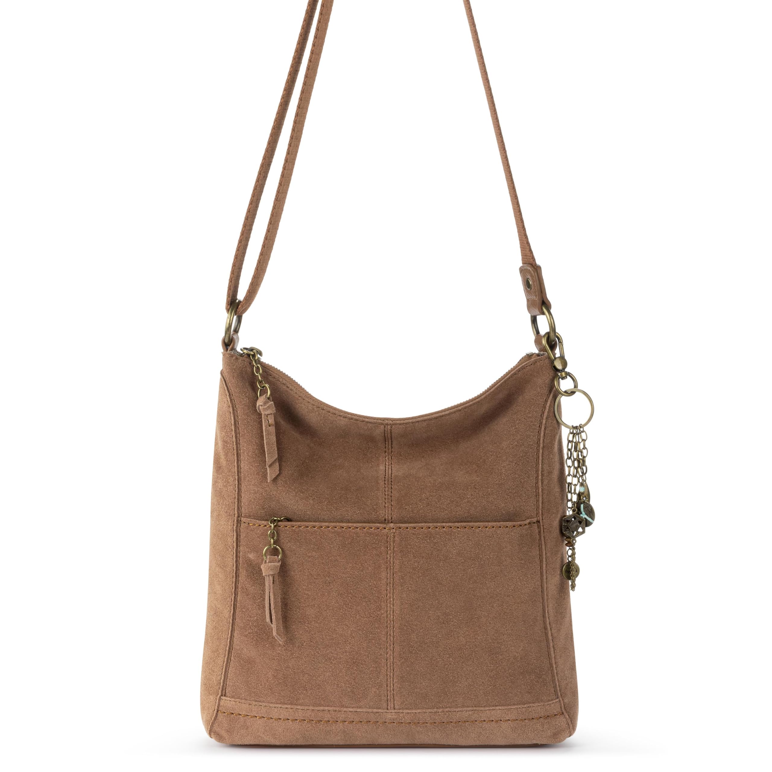 The Sak Lucia Leather Crossbody Purse - Premium Leather Women's Handbag for Everyday & Travel - Cross Body Bag With Zipper