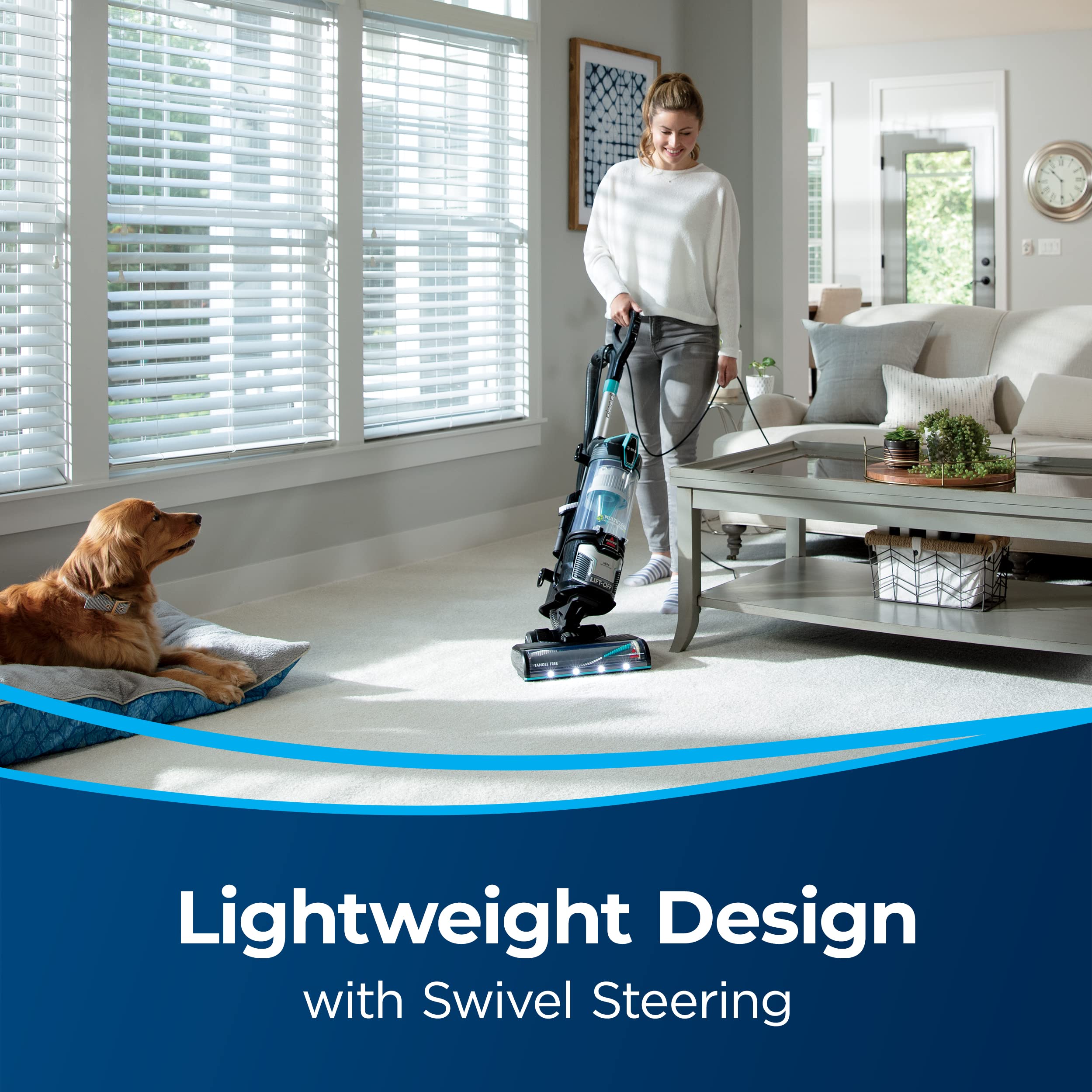 Bissell 2998 MultiClean Allergen Lift-Off Pet Vacuum with HEPA Filter Sealed System, Lift-Off Portable Pod, LED Headlights, Specialized Pet Tools, Easy Empty Dirt Tank