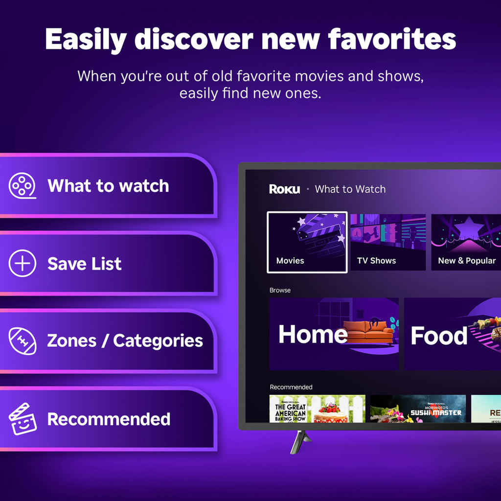 Roku Streaming Stick Plus - 4K & HDR Roku Streaming Device for TV with Voice Remote - Free & Live TV