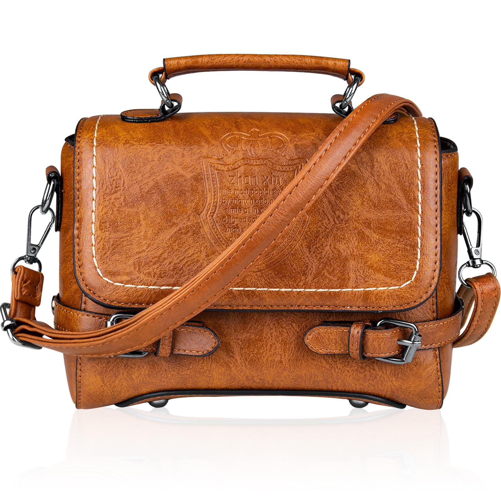 Crossbody Purses for Women, Cute Soft PU Leather Small Purse Handbags, Trendy Tote Clutch Purses Ladies Shoulder Bag