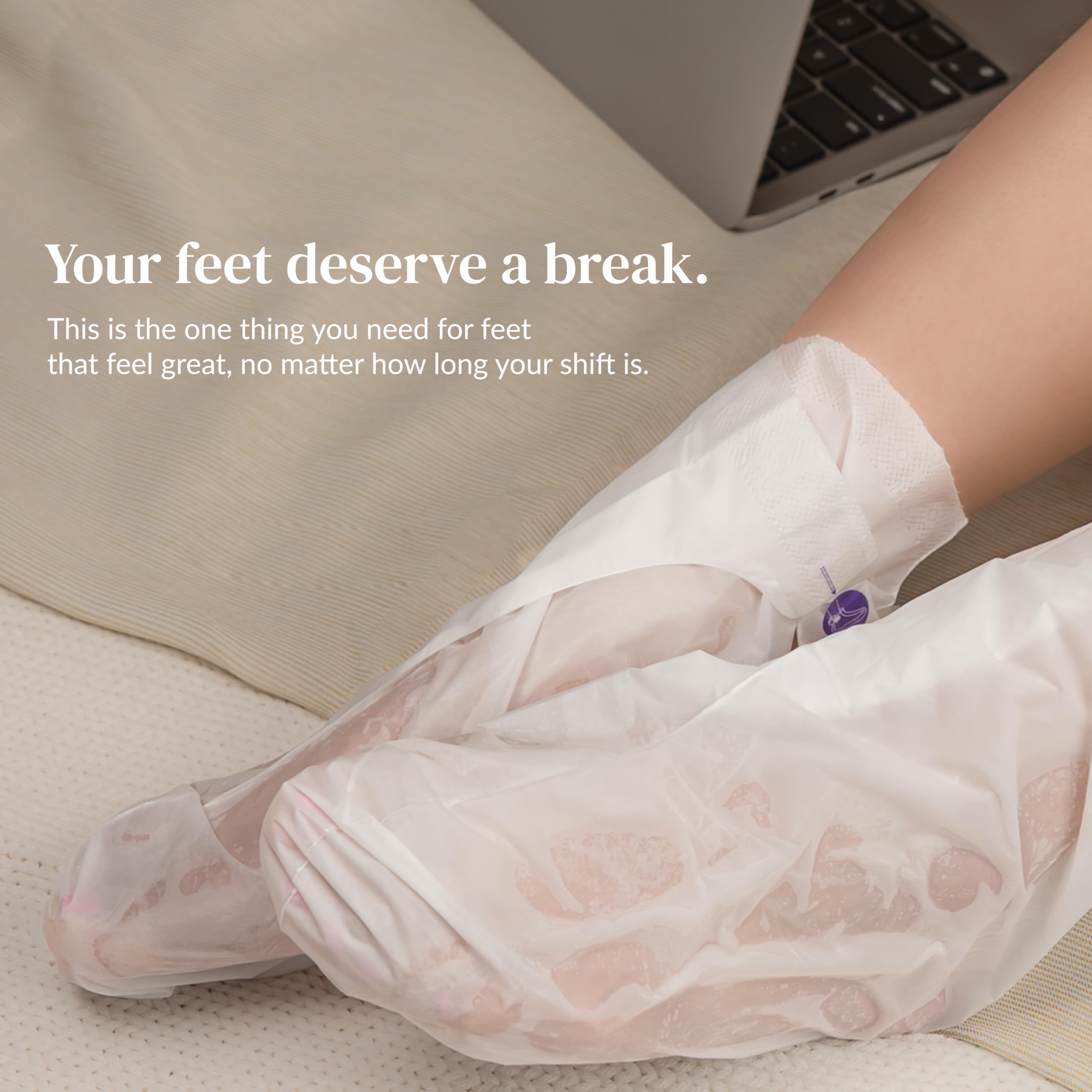 Epielle Hydrating Foot Mask 6 Pairs, Relieve and Soften with Shea Butter & Jojoba Oil, Deep Moisturizing Socks for Dry, Cracked Feet, Self Care Gifts for Women, Spa Kit, Mothers Day Gifts