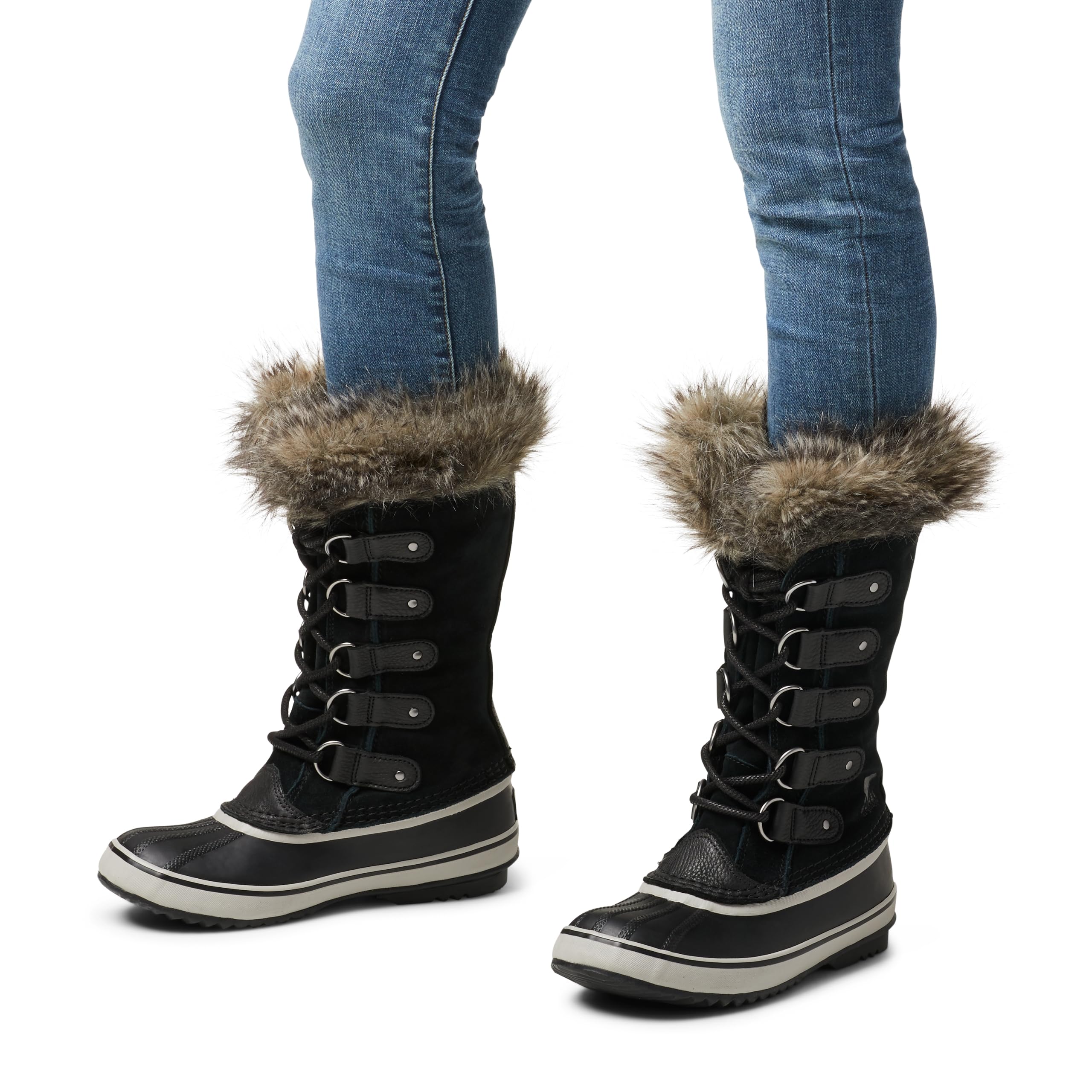 SOREL Women's Joan of Arctic Waterproof Boot - Black, Quarry - 9