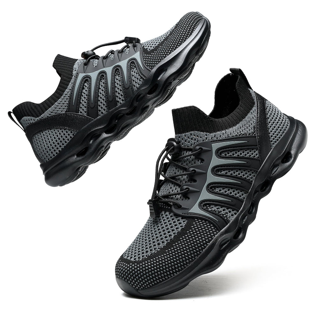Water Shoes for Men Women Hiking Amphibious Beach Mens Shoes Lightweight Water Sports Shoes for Swimming Fishing Kayaking BlackGrey