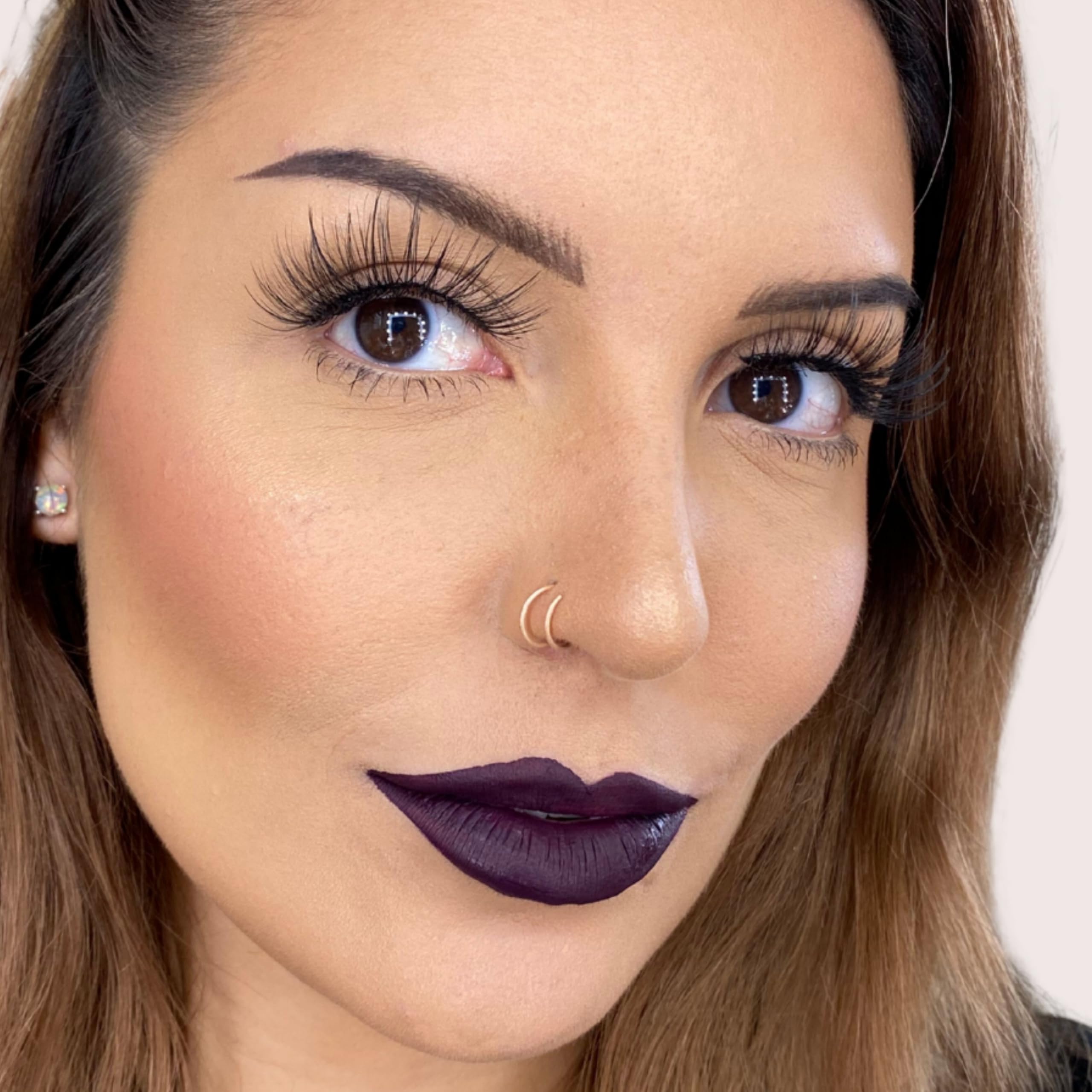 The Lip Bar - Nonstop Liquid Matte Lipstick, Drama Queen (Deep Eggplant) - High Pigment - One Swipe - Long Lasting - Jojoba Oil & Vitamin E - Vegan & Cruelty Free - Makeup & Cosmetics - .24 fl oz