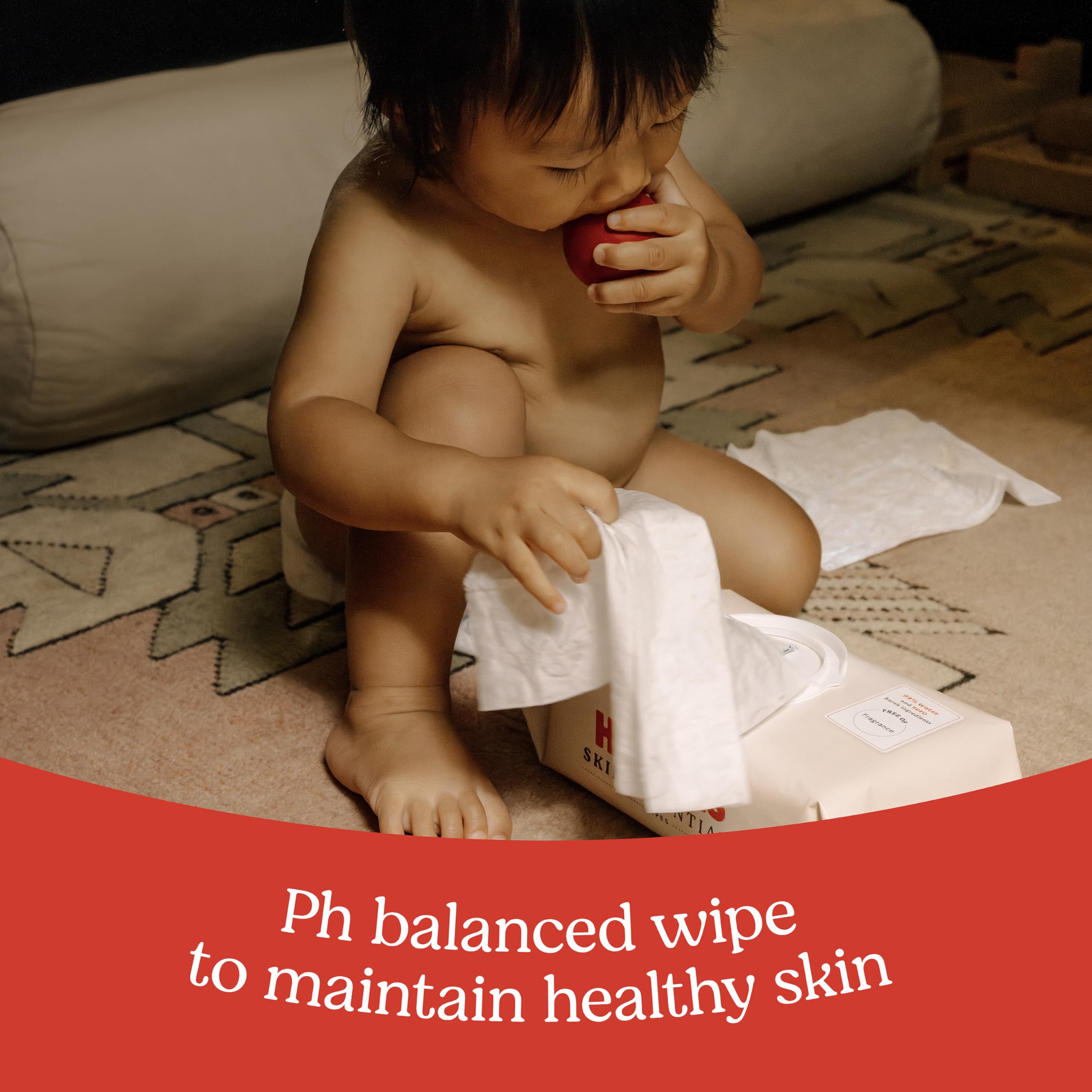 Huggies Skin Essentials Baby Wipes, Hypoallergenic, 99% Water, 10 Flip Top Packs (560 Wipes Total)