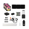 CORSAIR XH505i RX 360 RGB Custom Cooling Kit – XC7 CPU Water Block, XD6 Pump Reservoir, 3X RX120 RGB Fans, XR5 360mm Radiator, System Hub Included – Black