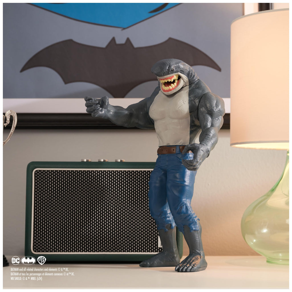 DC Comics, Batman Giant Series King Shark Action Figure, 12-inch Super Hero Collectible Kids Toys for Boys and Girls Ages 3 and Up