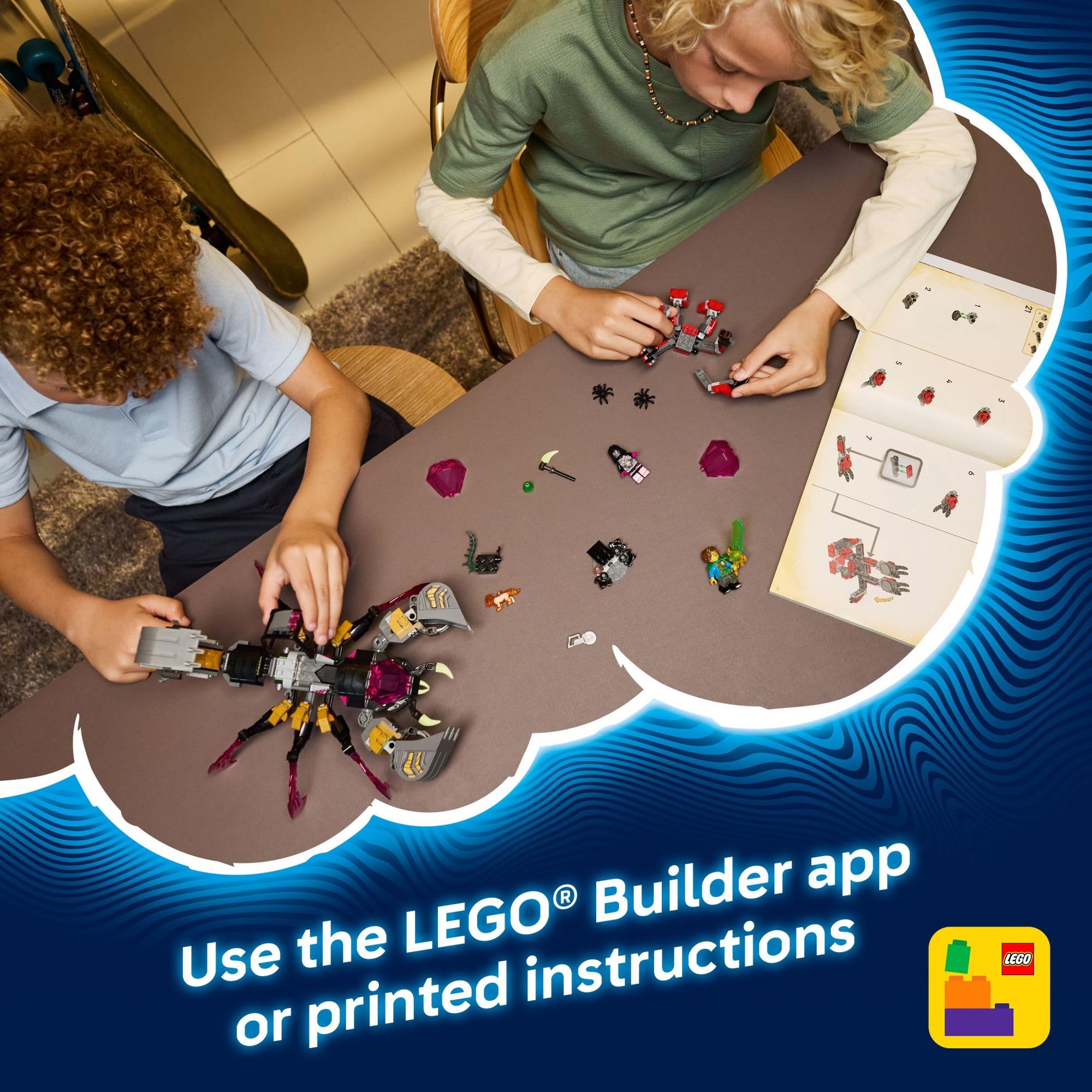 LEGO DREAMZzz Nightmare Scorpion Digger Building Toy for Boys & Girls - Pretend Play Set for Kids, Ages 7+ - with 2 Build Options, 3 Minifigures & Treasure Creature - Gift Idea for Birthdays - 71513
