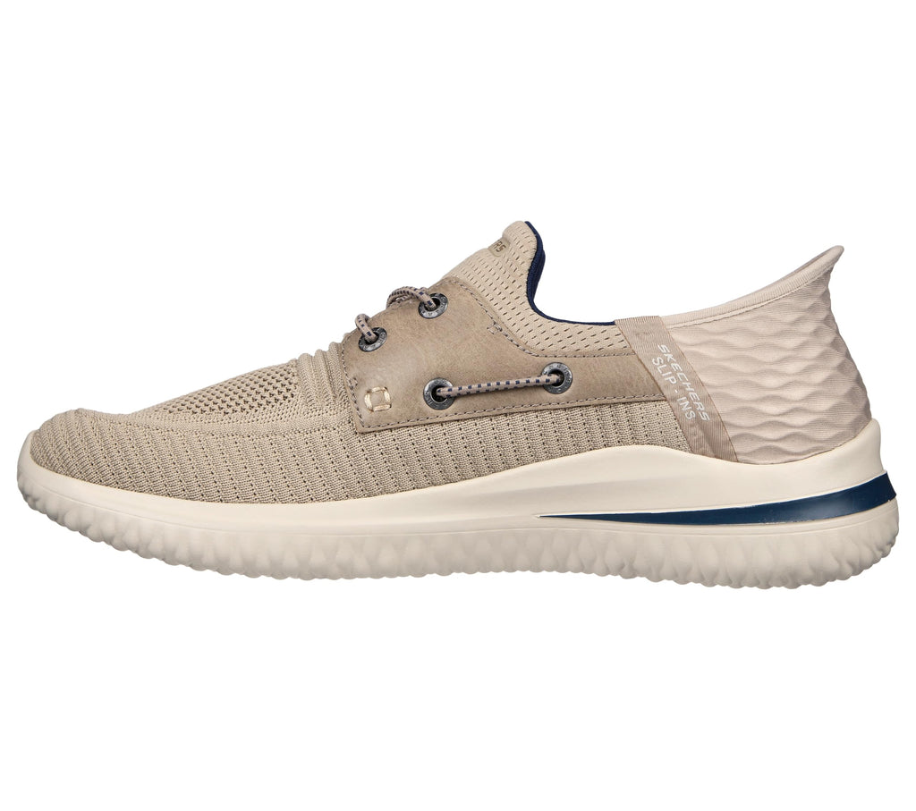 Skechers Men's Slip-ins: Delson 3.0-Roth Loafer, Taupe, 11 Wide