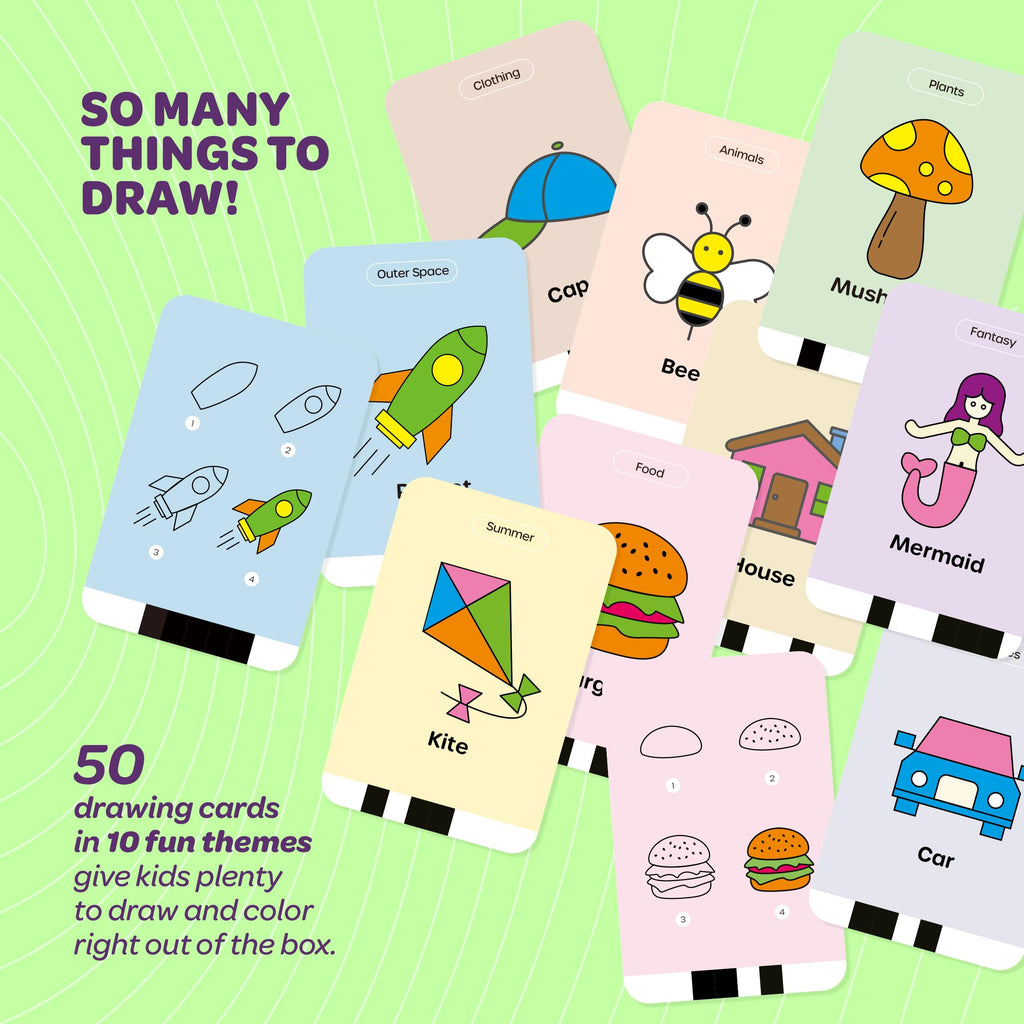 Dan&Darci Scribbly The Drawing Robot for Kids - 3 4 5 6 7 8 Year Old Girl 5 Year Old Boy Birthday Gift - Kids Toys for Ages 5-7 - Learning Toys for Boys - Girls Educational Cool Toy