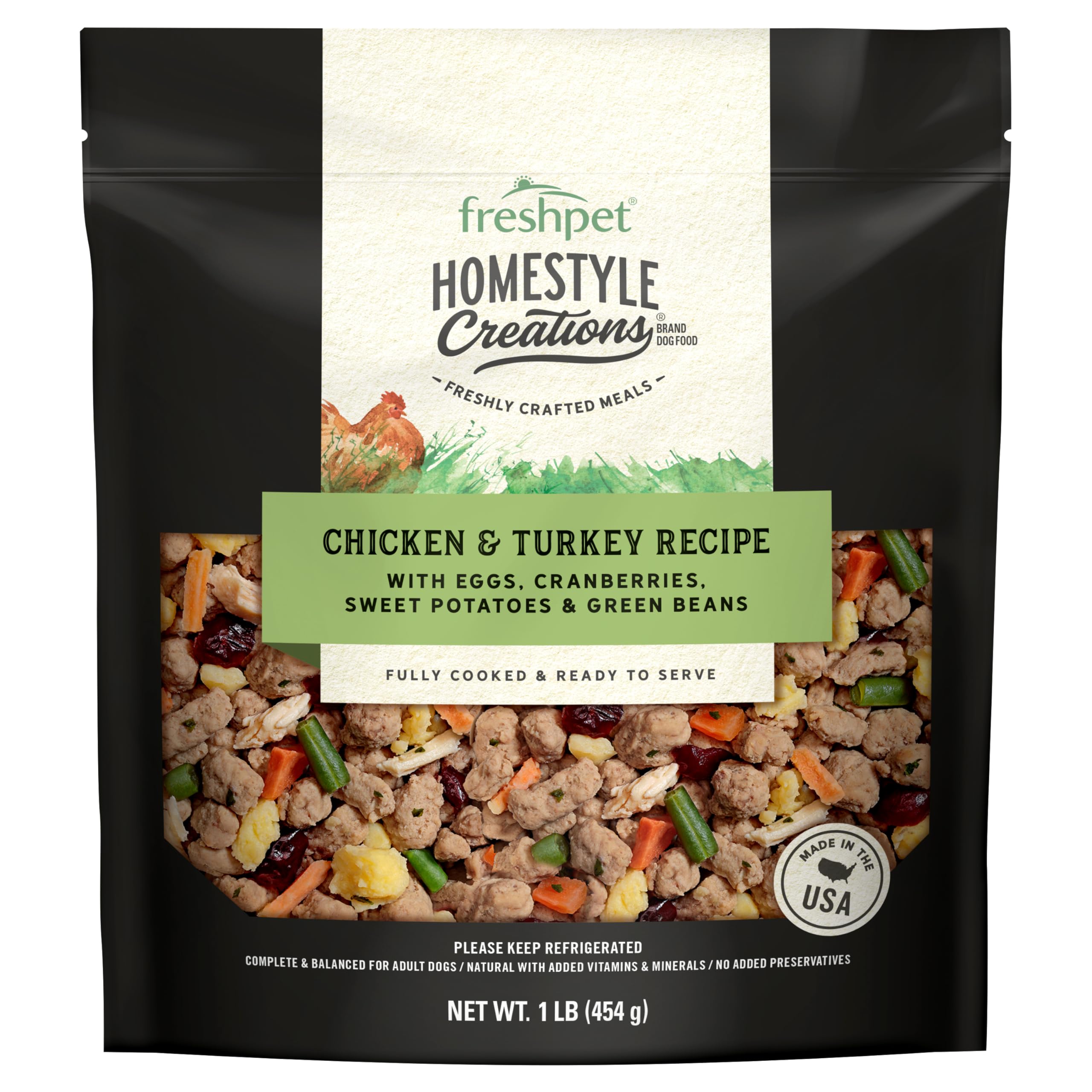 FRESHPET HOMESTYLE Creations Chicken & Turkey Recipe 1 LB