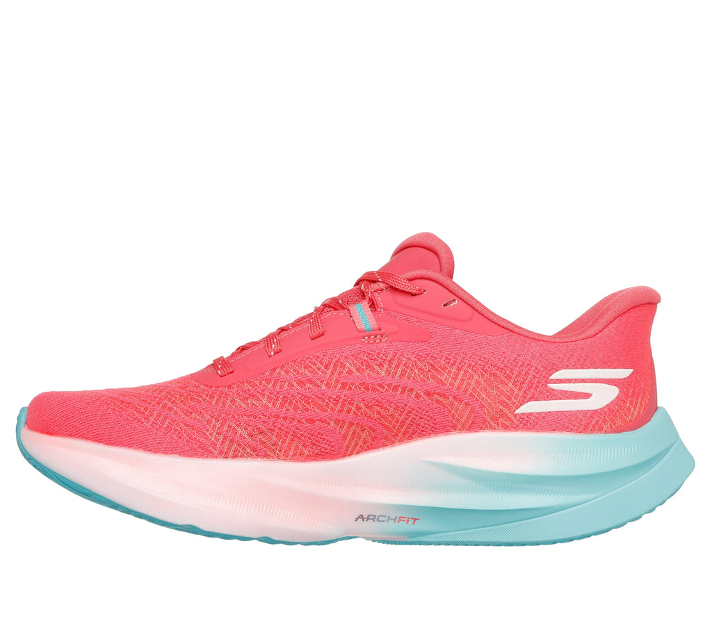 Skechers Women's Aero Spark Running Shoe, Coral, 8.5