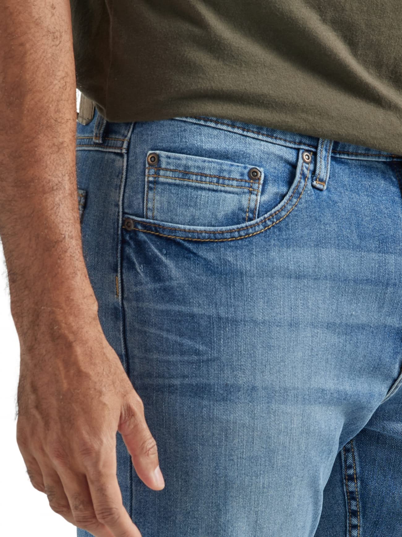 Wrangler Authentics Men's Relaxed Fit Boot Cut Jean, Riptide, 36W x 34L