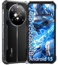 FOSSIBOT F109S Rugged Phone Unlocked,24GB+256GB/2TB,10600mAh Battery Phones, Android 15 Rugged Smartphone,Dual Display 6.745'' HD+1.32'' Cell Phone,50MP+16MP+5MP Camera,Dual SIM 4G Phone