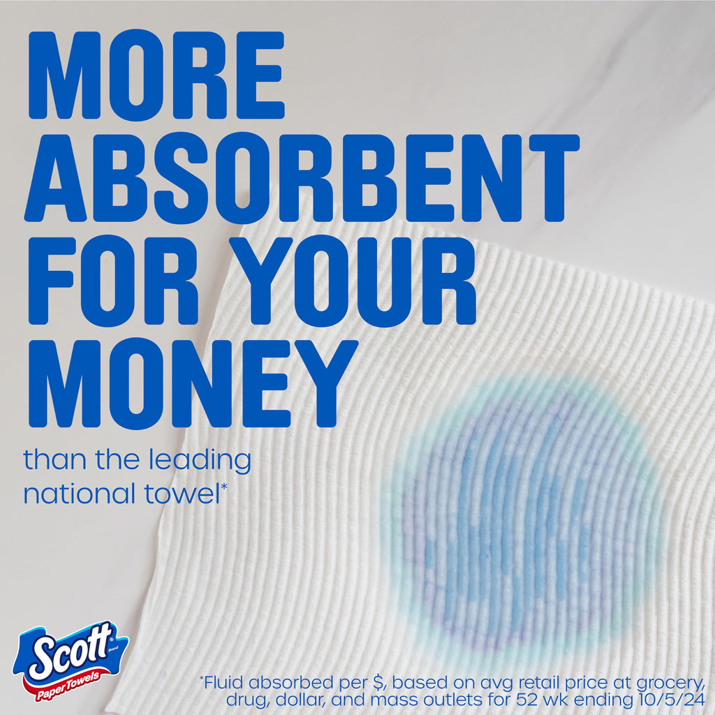 Scott Paper Towels, Choose-A-Sheet, 30 Double Rolls = 60 Regular Rolls (108 Sheets Per Roll)