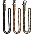 Shappy 3 Pieces Paracord Lanyard Keychains Braided Wrist Strap for Men Women Outdoor Survival Parachute Rope Lanyard Keychain with QX0263 Heavy Duty Braided Paracord Set