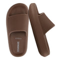 CUSHIONAIRE Feather EVA Slides for Women – Comfortable Slip On Womens Slippers, Indoor Outdoor Shower Shoes, Beach Essential Cloud Slides, Mocha 6
