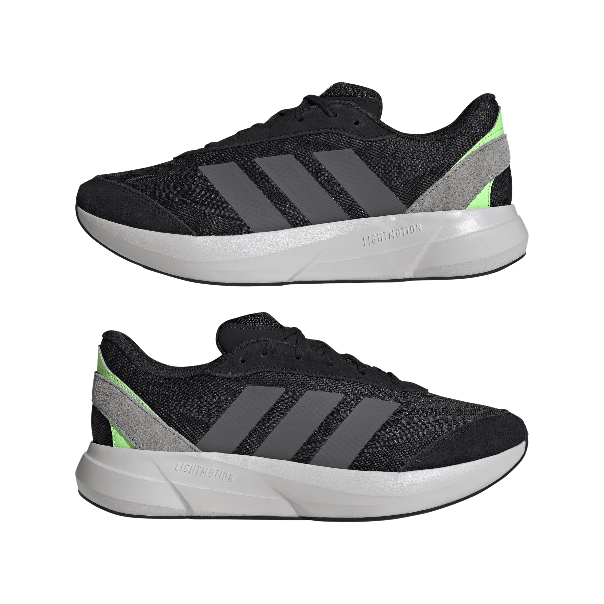 Adidas Men's Lightshift, Black/Grey/Lime Burst, 7.5