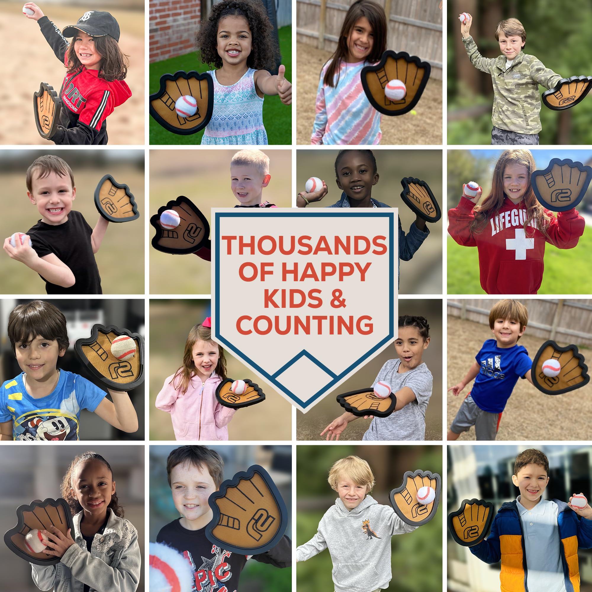 Toss and Catch Ball Set: Fun Ball and Catch Game - Best Baseball Gifts for Boys & Girls - Baseball Glove Kids Toy - Toddler Boy Toys & Birthday Gift Idea for 9 8 7 6 5 4 3 + Year Old Boy Birthday Gift