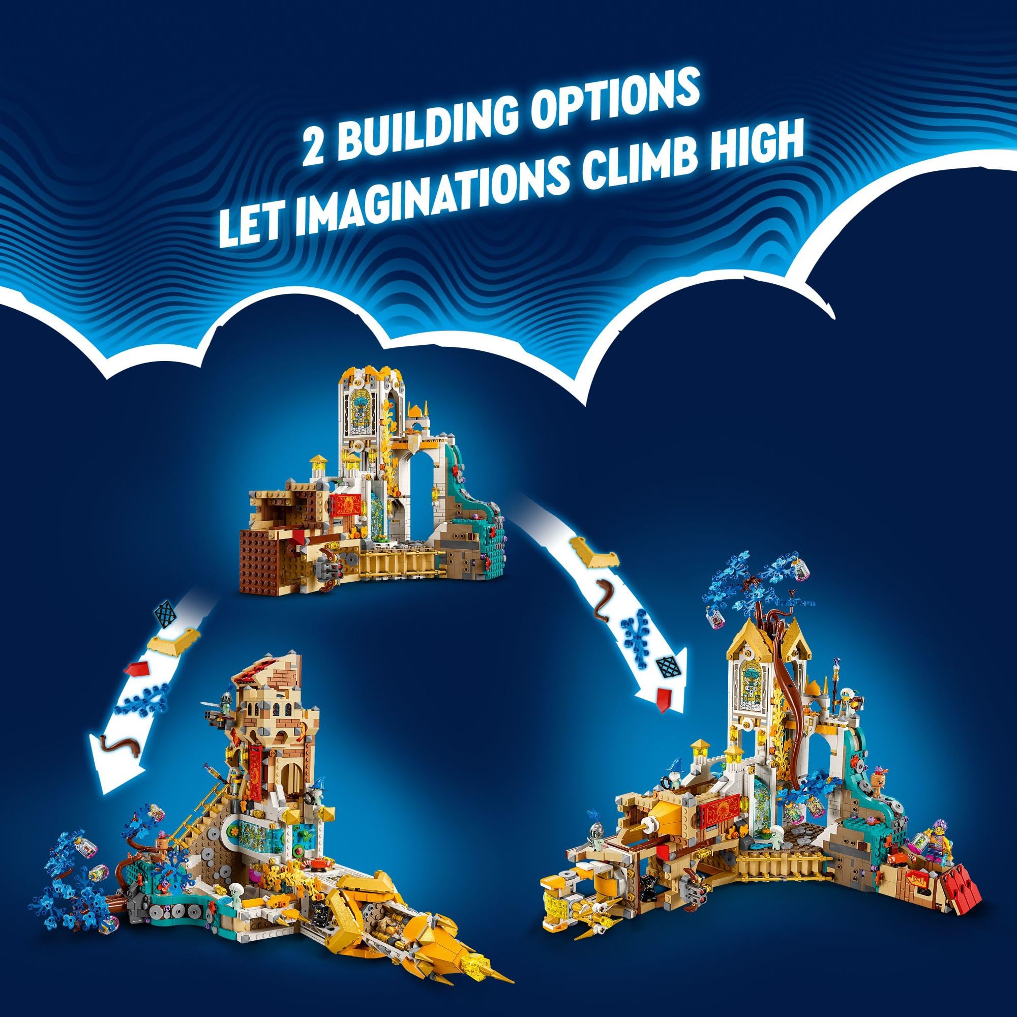 LEGO DREAMZzz Castle Nocturnia Building Toy - Pretend Play Set for Kids, Ages 10+ - Creative Storytelling Toy W/2 Construction Modes & 6 Minifigures for Boys and Girls - 71486
