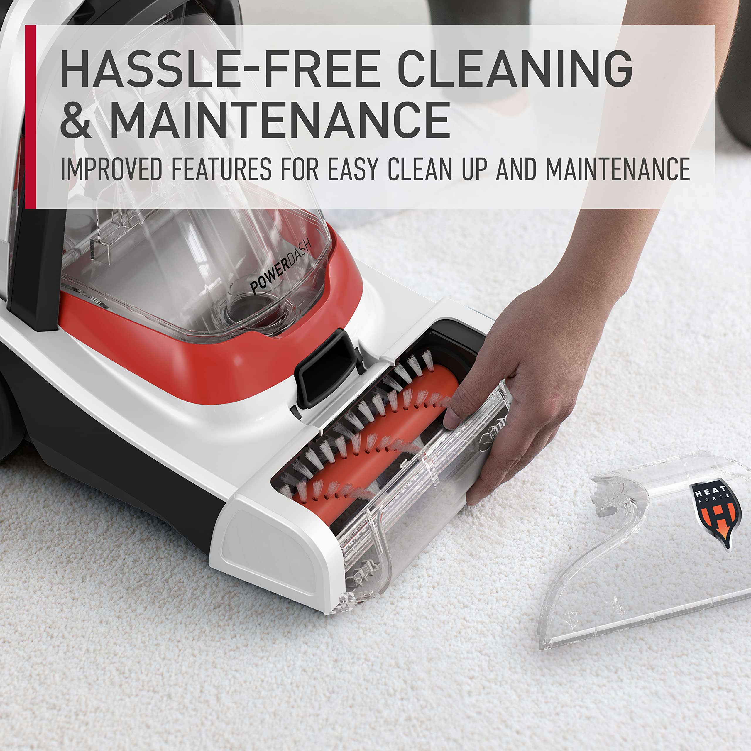 Hoover PowerDash Pet+ Compact Carpet Cleaner Machine, Lightweight Carpet Shampooer Machine, Pair with a Hoover Carpet Cleaner Solution for a Bright, Refreshed Home