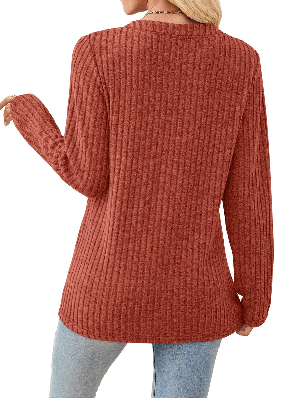 Sampeel Womens Tops Trendy Fall Clothes 2025 Fashion Outfits Winter Clothing Fashion Ladies Sweaters Dressy Casual Shirts Thanksgiving Outfits Comfiest Airport Caramel L