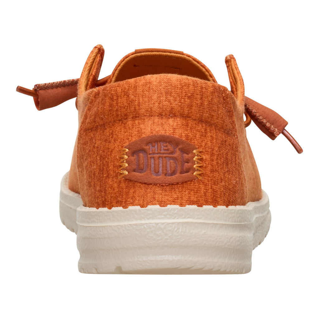 HEYDUDE Wendy Fleece Casual Pumpkin Size 8, Women’s Shoes, Slip-on Loafers, Comfortable & Light-Weight