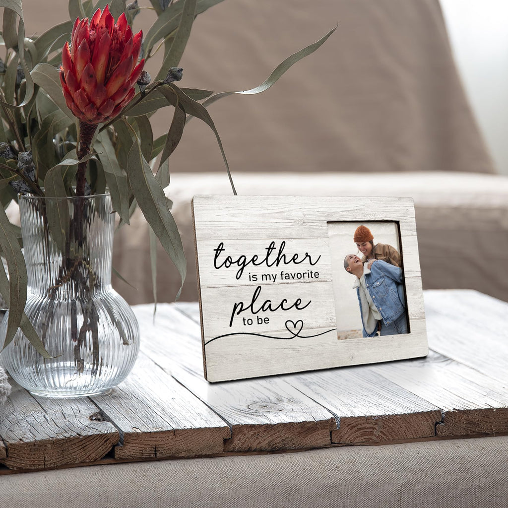 FLDAS Couple Picture Frames 8x10, Gifts for Couples, Wedding Picture Frames for the Couple Wedding Gifts,Together is My Favorite Place Photo Frame