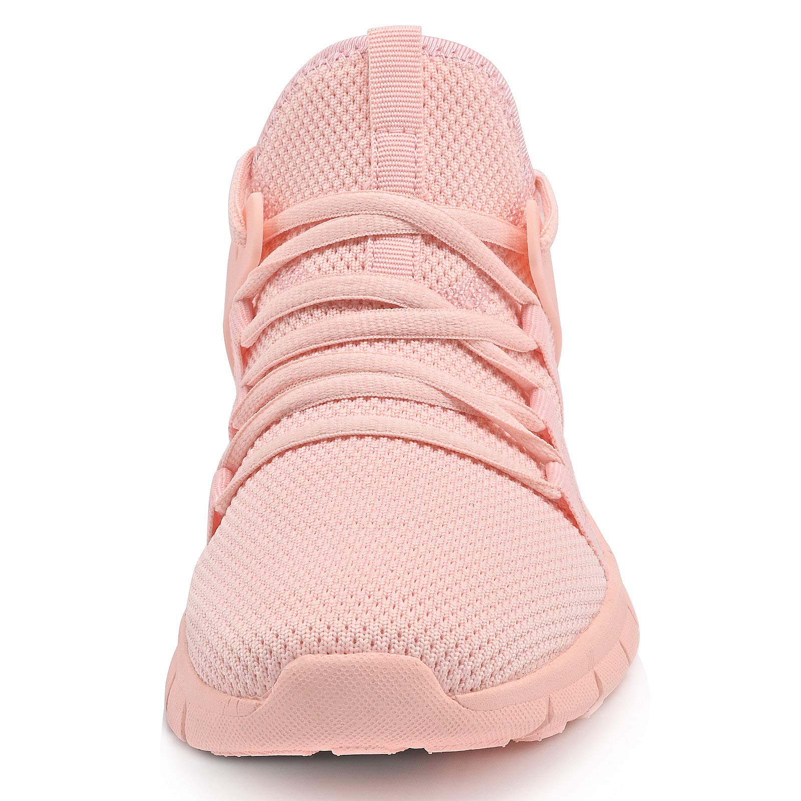 INZCOU Running Shoes Lightweight Tennis Shoes Non Slip Gym Workout Shoes Breathable Mesh Walking Sneakers Pink 8women / 7men