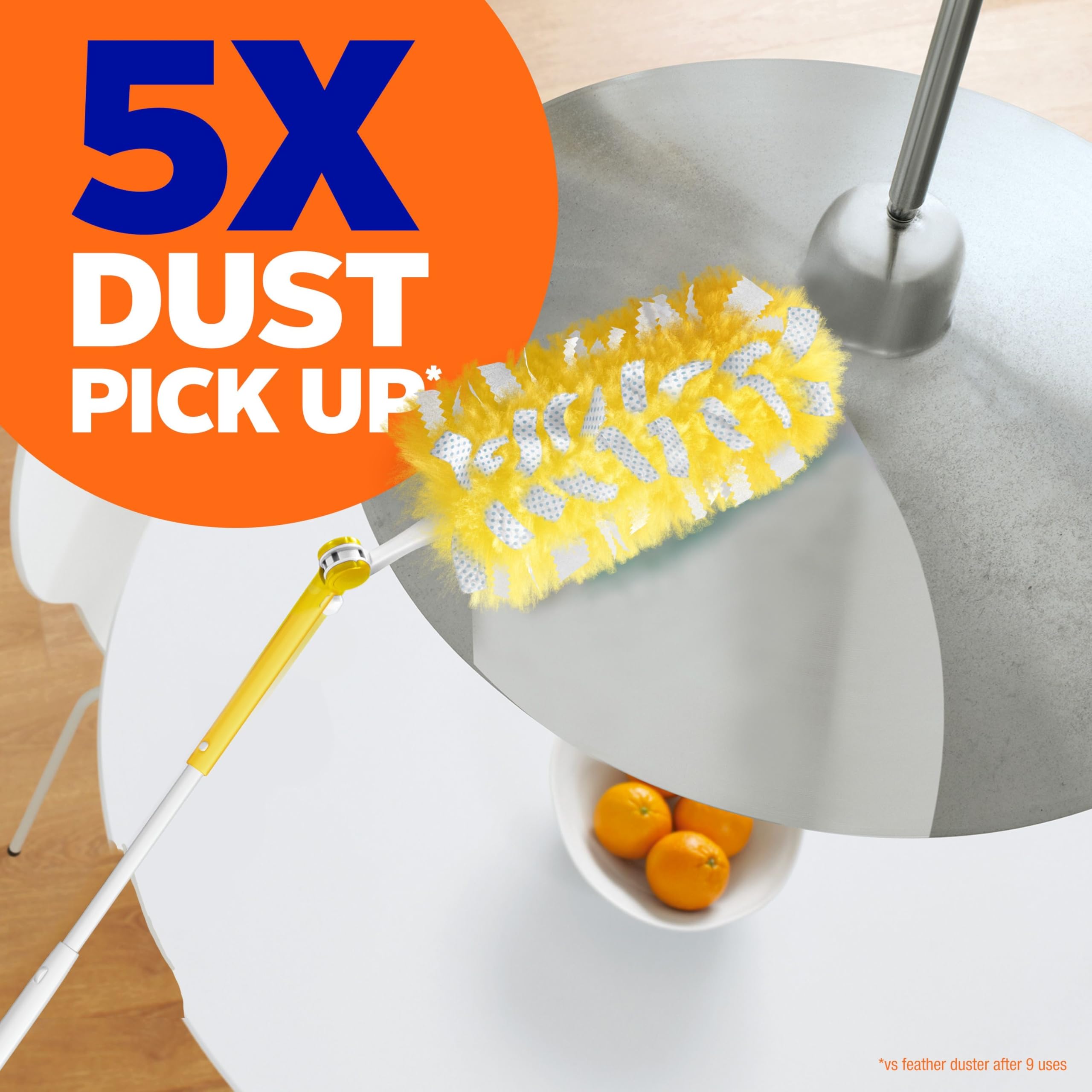 Swiffer Duster Heavy Duty 3 ft Extendable Handle Starter Kit with 3 Refills