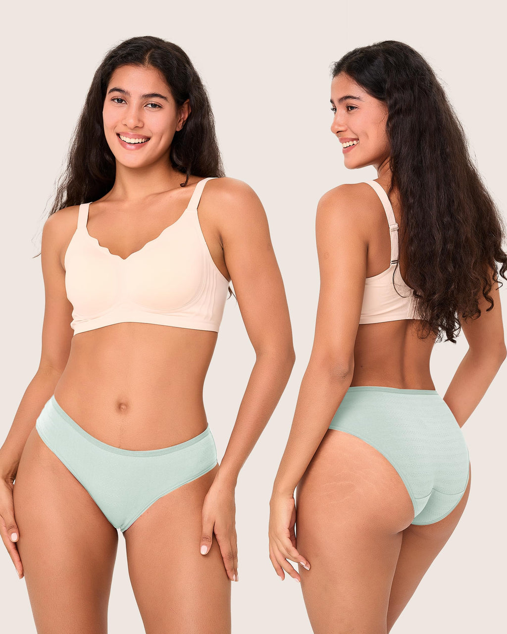 BAMBOO COOL Womens Underwear Mesh Breathable Moisture-Wicking Briefs, Soft & Lightweight Ladies Panties, 5-Pack