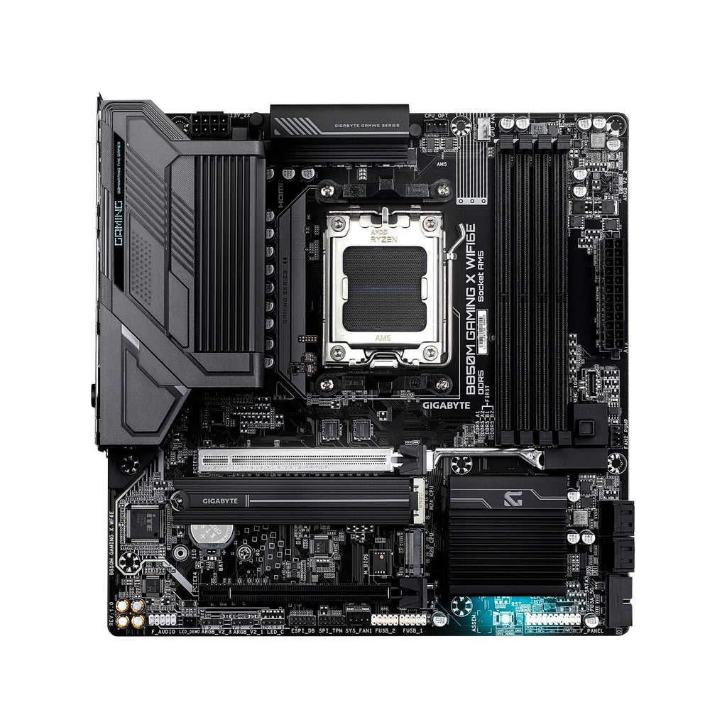 GIGABYTE B850M Gaming X WIFI6E AMD AM5 mATX Motherboard, Support AMD Ryzen 9000/8000/7000 Series, DDR5, 10+2+2 Power Phase, 2X M.2, PCIe 5.0, USB-C, WIFI6E, 2.5GbE LAN, EZ-Latch, 5-Year Warranty