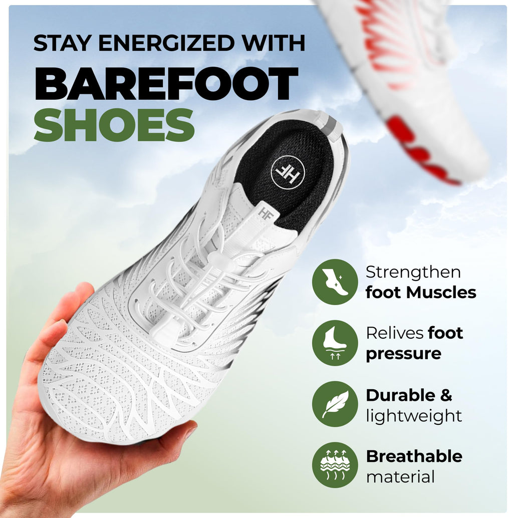 Hike Footwear Breathable Wide Toe Barefoot Shoes for Men & Women - Non-Slip Minimalist Athletic Footwear for Walking, Running, Hiking, and Daily Wear.
