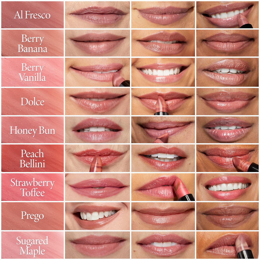 LAURA GELLER NEW YORK Italian Marble Sheer Lipstick - Berry Banana - Hydrating & Lightweight - Vitamin E & Caster Seed Oil - Cream Finish