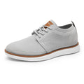Bruno Marc Men's KnitFlex Breeze Mesh Oxford Sneakers - Breathable Business Casual Shoes Lightweight & Comfortable Walking Shoes for Men, Size 12,Grey,GRAND-01