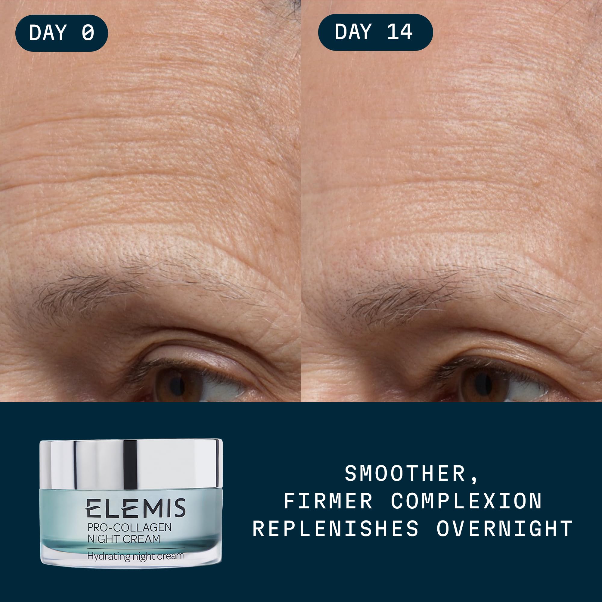 ELEMIS Pro-Collagen Night Cream - Overnight Anti-Aging Moisturizer - Hydrating and Firming Formula for Fine Lines and Wrinkles - 50ml