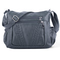 ELDA Crossbody Bags For Women Pocketbooks Soft PU Leather Purses and Handbags Multi Pocket Shoulder Bag