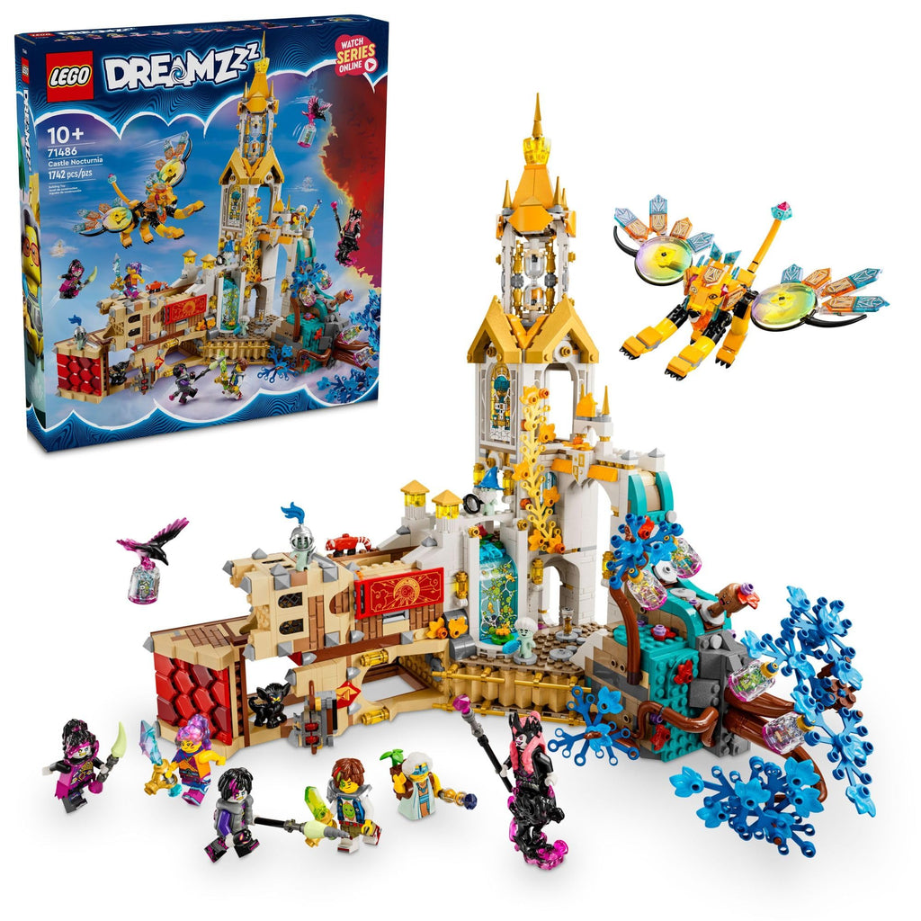 LEGO DREAMZzz Castle Nocturnia Building Toy - Pretend Play Set for Kids, Ages 10+ - Creative Storytelling Toy W/2 Construction Modes & 6 Minifigures for Boys and Girls - 71486