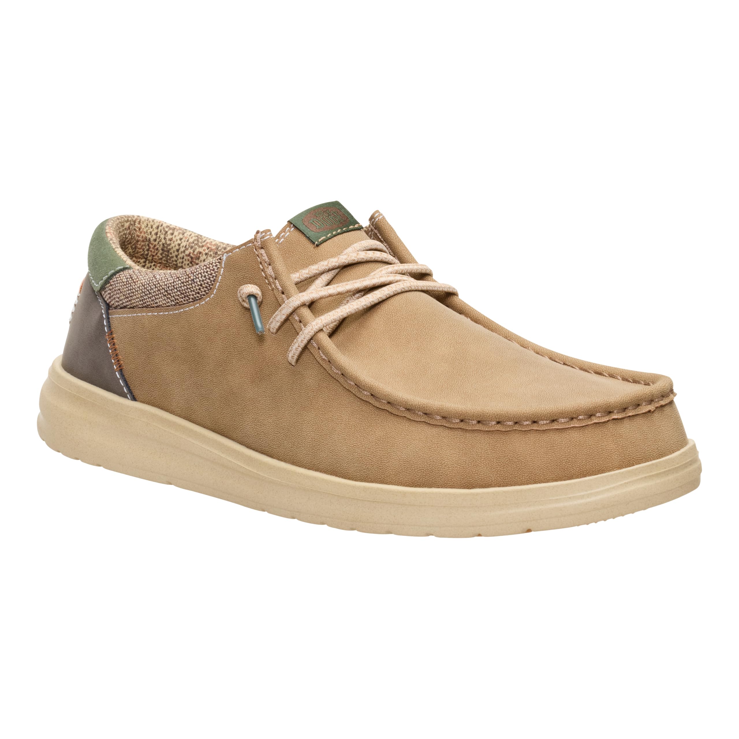 HEYDUDE Men's Paul Nut Size 11 | Men’s Shoes | Men's Lace Up Loafers | Comfortable & Light-Weight