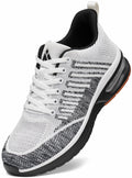 Mishansha Running Shoes for Men Sneakers Air Cushion Walking Shoes Comfortable Tennis Shoes Breathable Trail Running Shoes White US 9