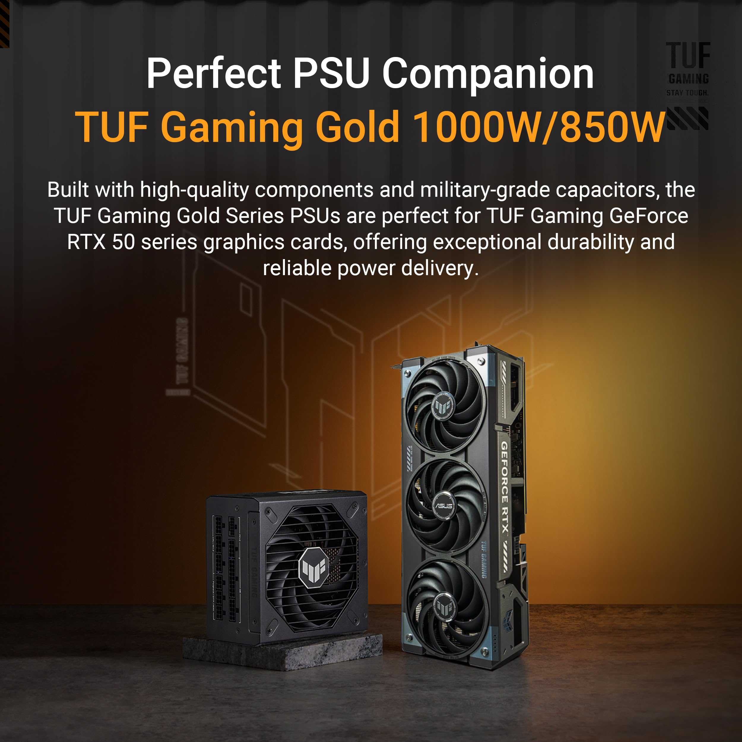 ASUS TUF GeForce RTX™ 5070 12GB GDDR7 OC Edition Graphics Card, NVIDIA, Desktop (PCIe® 5.0, HDMI®/DP 2.1, 3.125-Slot, Military-Grade Components, Protective PCB Coating, Axial-tech Fans)