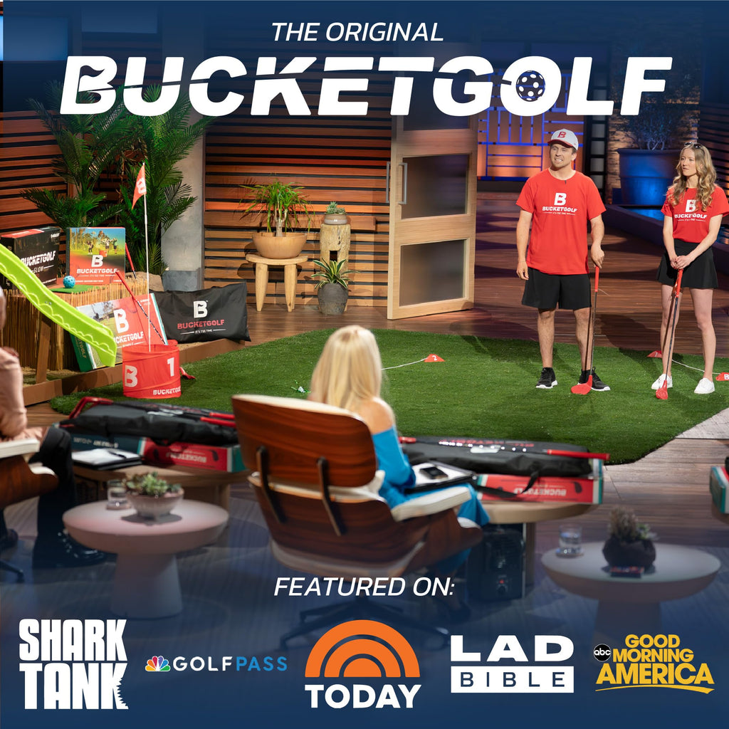 BucketGolf Club - Backyard Outdoor Golf Club with Oversize Club Head to Play BucketGolf, Hit Plastic Or Foam Golf Balls in Grass, Parks, Yards (Right, Adult (13+))