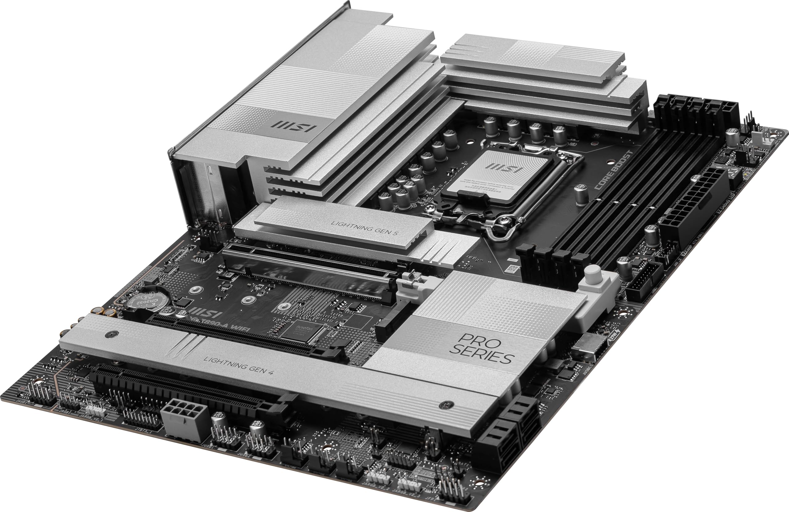 MSI PRO Z890-A WiFi ProSeries Motherboard (Supports Core Ultra Series 2 Intel Processors, LGA 1851, DDR5, PCIe 5.0, M.2, SATA, 5Gbps LAN, USB Type-C, Wi-Fi 7, Bluetooth 5.4, Thunderbolt 4, ATX)