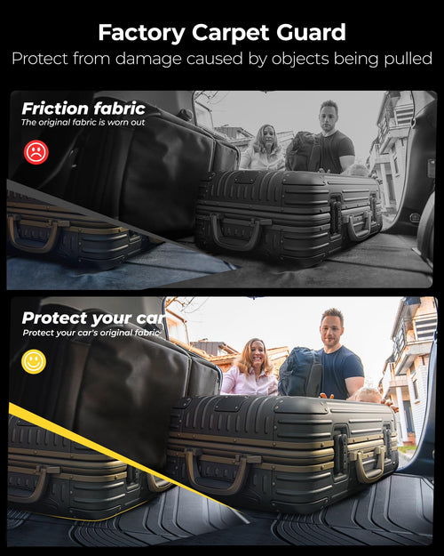 3W Floor Mats&Cargo Liner Fit for 2019-2024 2025 Mercedes-Benz G Class SUV TPE All Weather Custom Fit for G500/G550/G580/AMG G63 1st & 2nd Row with Trunk Mat Full Set Car Mats, Black