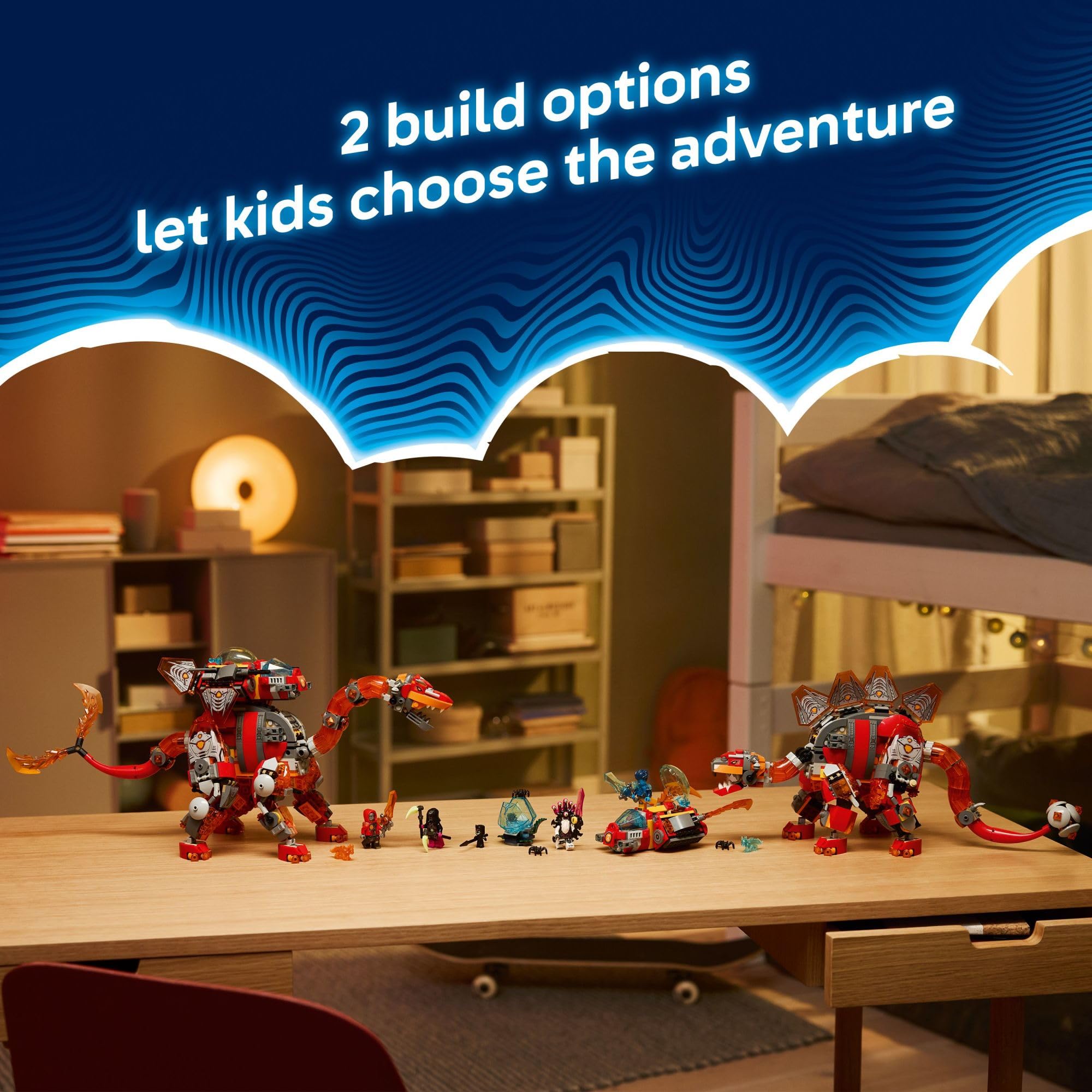LEGO DREAMZzz Dino Jet Dinosaur Building Toy for Boys & Girls - Pretend Play Set for Kids, Ages 9+, W/2 Build Options - Includes 4 Minifigures - Gift Idea for Birthdays - 71514