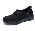 Skechers Women's Hands Free Slip-Ins Go Walk Joy Moc Toe Casual Shoe, Black/Black, 11 Wide US
