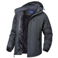 Rapoo Winter Jackets for Men Winter Coats for Men Rain Waterproof Windbreaker Warm Snowboard Ski Snow Softshell Jacket Coats Raincoat Darkgrey 2XL
