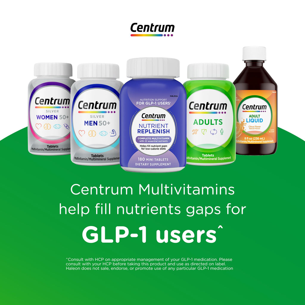 Centrum Silver Women's Multivitamin for Women 50 Plus, Multivitamin/Multimineral Supplement with Vitamin D3, B Vitamins, Non-GMO Ingredients, Supports Memory and Cognition in Older Adults - 200 Ct
