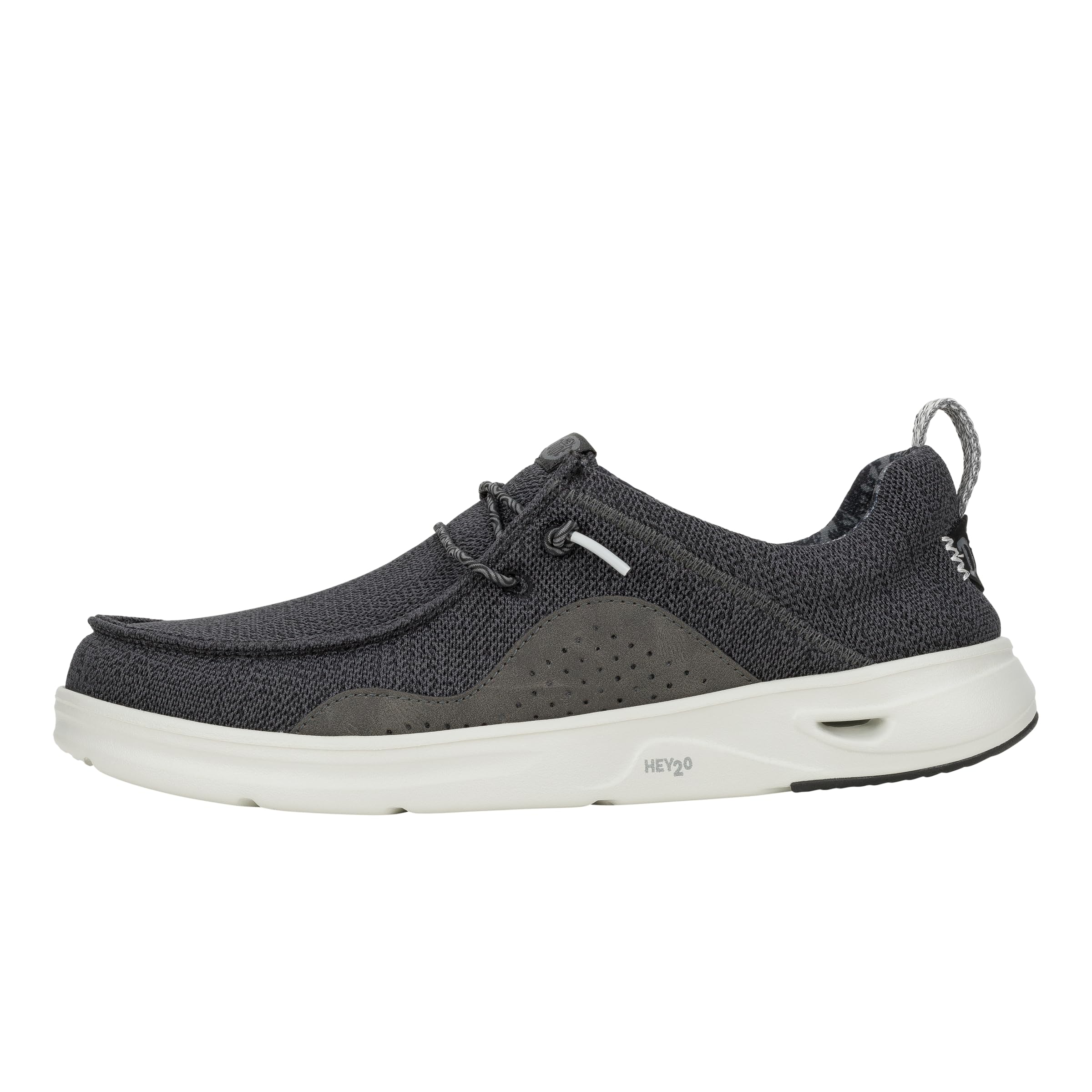 HEYDUDE Wally Hey2O Mesh Black/Monument Grey Size 10, Men’s Shoes, Men's Slip-on Loafers, Comfortable & Light-Weight